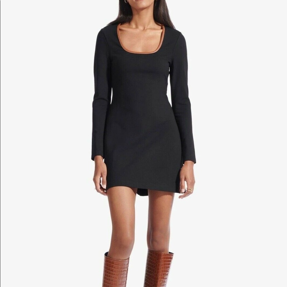 STAUD Joint Mini A-Line Dress